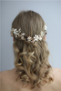 Flower Hairband Wedding Hair Pin Accessories Jewelry Handmade Pearl Crystal Headpiece For Women