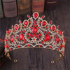 Luxury Diamond Multi Colors Crystal Rhinestone Wedding Hair Jewelry Women Crown