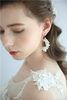 Earring Gold Plated Flower Women Pearl Hairpins Bridal Hair Accessories