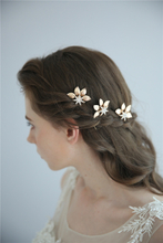 Gold Leaf Bridal Hair Accessories Jewelry Hairband Wedding Hair Pin