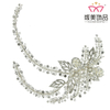 Elegant Flower Bridal Hair Jewelry Accessoires Handmade Pearls Crystal Rhinestone Wedding Leaf Hair Clip For Women 