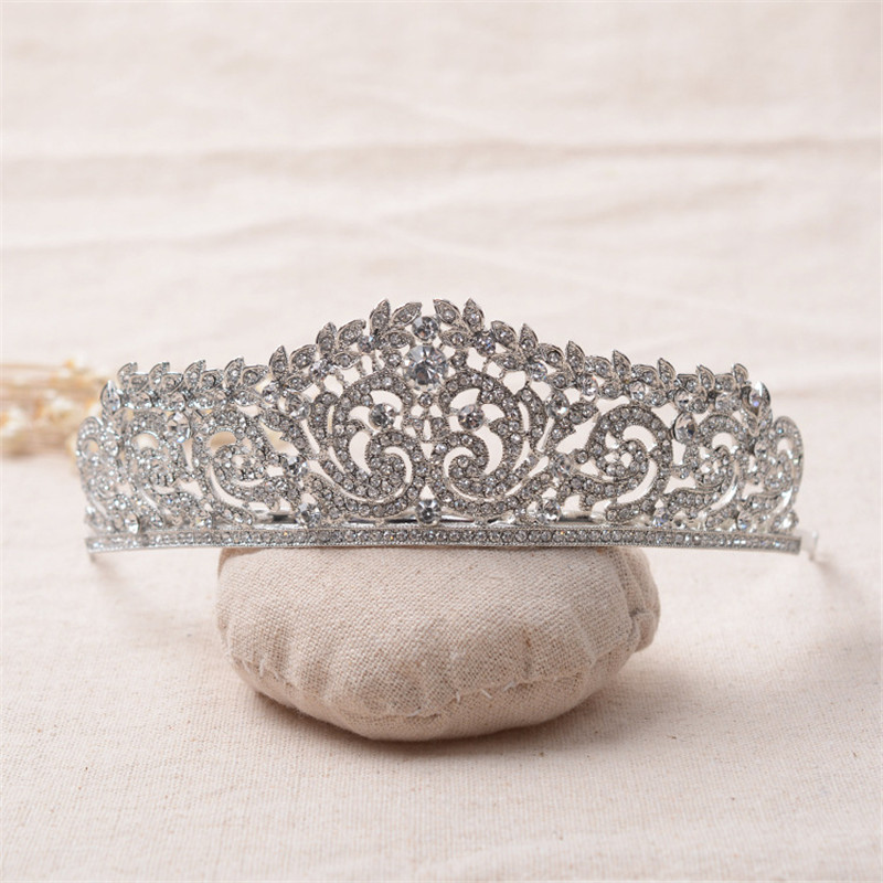 Factory Price Silver Princess Crown Tiaras Wedding Crowns For Bride