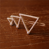 Wedding Accessory Fashion Lovely Handmade Triangle Gold Clip Pearl Hairclip