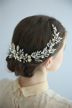 Luxury Crystals Flower Wedding Hair Accessories Bridal Headpiece Hair Clips 