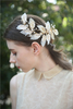Custom Personalized Bridal Hairbands Floral Leaf Wedding Hair Clips 