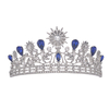 High Quality Noble Luxury Blur Rhinestone Bridal Wedding Tiara Crowns