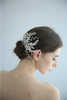 Fancy Plastic Leaf Flower Crystal Pearls Women Bride Hair Pins