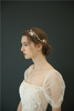 Ceramic Flower Crystal Headband Pearl Beads Headpieces For Brides Hair Accessories