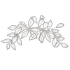 Handmade Hair Accessories Barrettes Bridal Dress Rhinestone Flower Silver Leaf Hair Clips 
