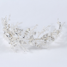 Wedding Decoration Handmade Alloy Leaf Fashion Luxurious Diamond Bridal Crown
