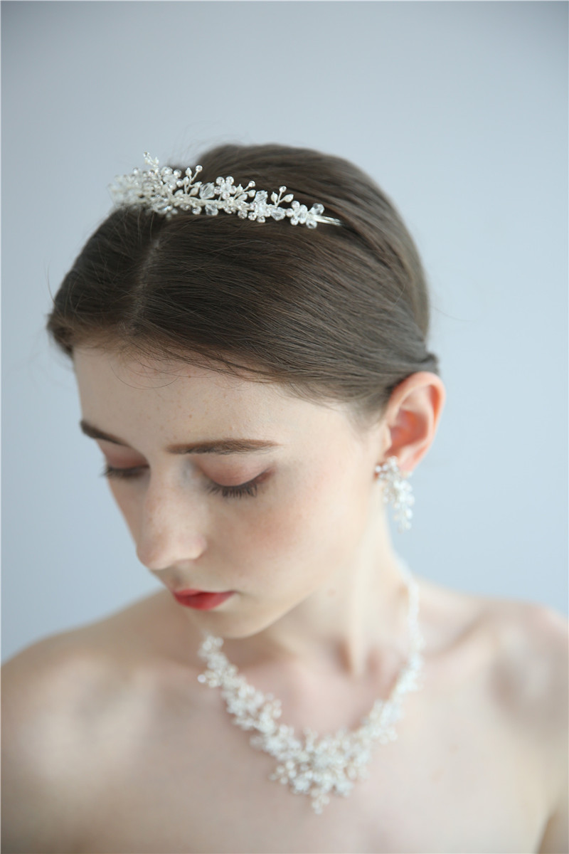 Factory Price Gemstone Earring Pendant Necklace Wedding Bridal Jewelry Set