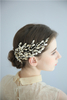 Luxury Handmade Gold Leaves Crystal Bridal Accessories Headpiece