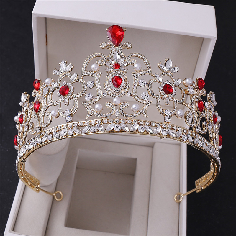 Fashion Jewelry Hair Accessory Wedding Luxury Multi Color Crystal Bridal Crown