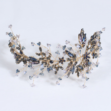 Handmade Exquisite Queen Amethyst Crystal Wedding Bridal Tiara Crown