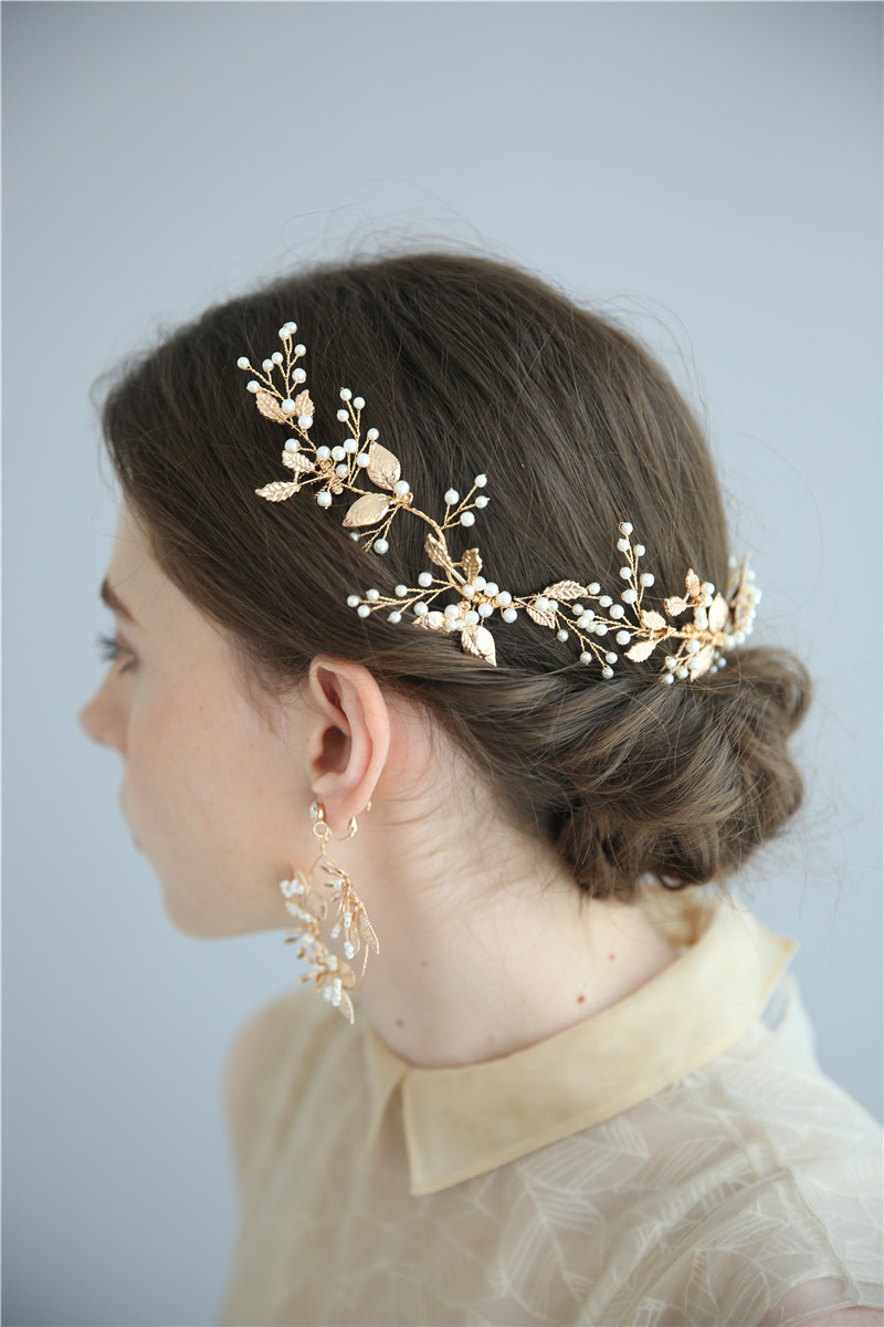 Wedding Earring Bridal Accessories Hair Vine Flower Women Hair Combs