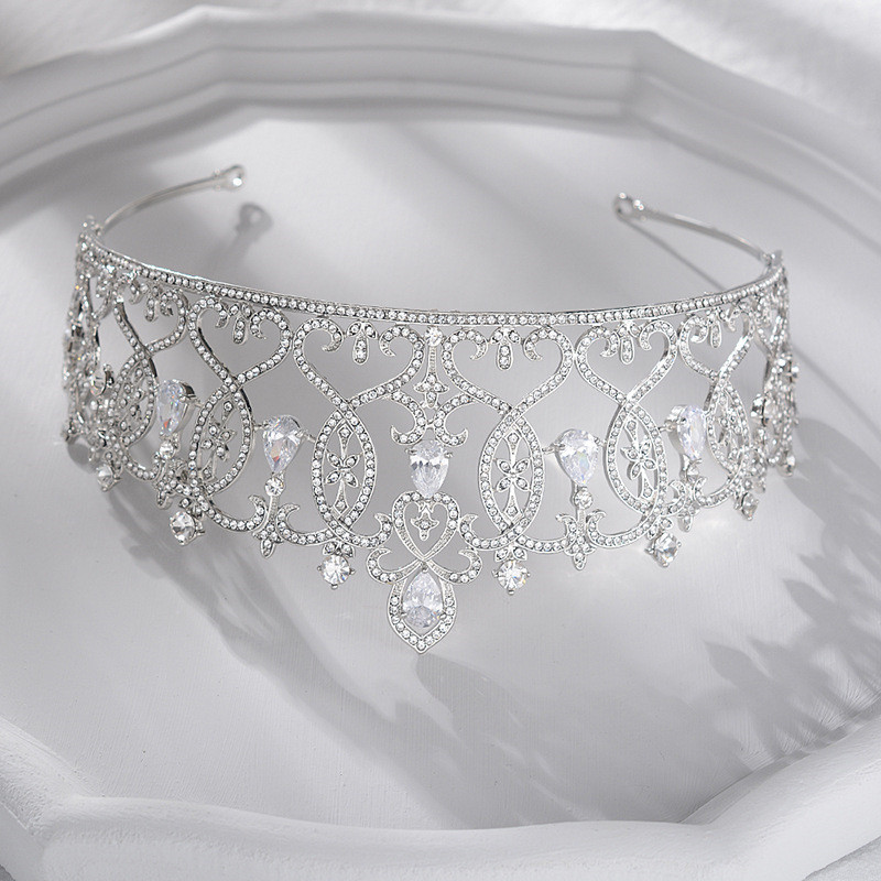 Beautiful Adult Wedding Hair Accessories Crystal Bling Bridal Crown Tiaras
