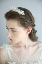 Fashion Silver Rhinestone Round Tiaras Crystal Bridal Wedding Crown