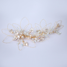 Wholesale Latest High Quality Handmade Crystal Floral Headband Bridal Headpiece For Women 