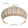 Wedding Prom Party Headdress Luxury Crystal Hollow Pageant Crown Tiaras For Lady