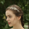 Fashion Gold Leaf Design Rhinestone Wedding Bridal Headband