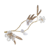 Delicate Zinc Alloy Hairpins Haircombs And Earrings Wedding Bridal Jewelry Sets