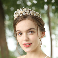 Headband Bride Crystal Rhinestone Pearl Bridal Crown For Wedding