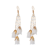 New Design Daily Earrings Beads Ceramic Flower Wedding Dangling Earrings