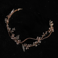 Custom Design Hair Jewelry handmade Gold Leaf Headdress Accessories Prom Headpiece Flower Bridal headband